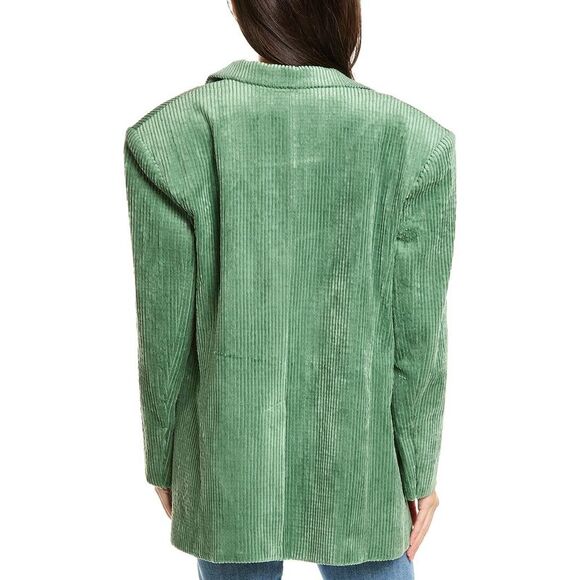 Sandro Womens  Suit Blazer, Green - Picture 2 of 3